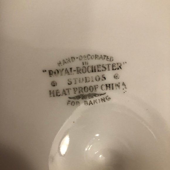 Royal Rochester Luster ware  Casserole Baking Dish with Lid Vintage - Picture 6 of 10